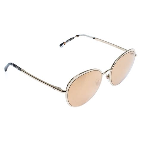 chanel 4206 sunglasses gold